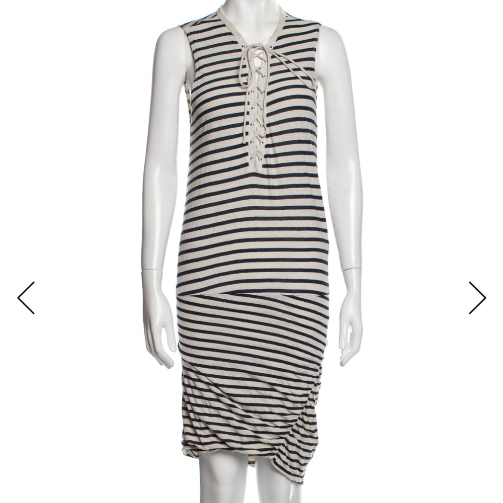 Pam & Gela Striped Knee-Length Dress